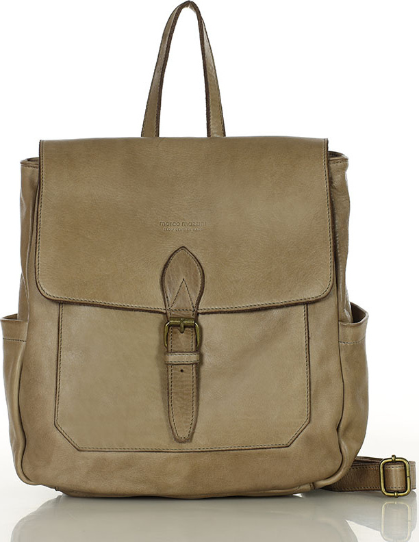 MARCO MAZZINI Béžový batoh s vreckami (v224c) Veľkosť: ONE SIZE