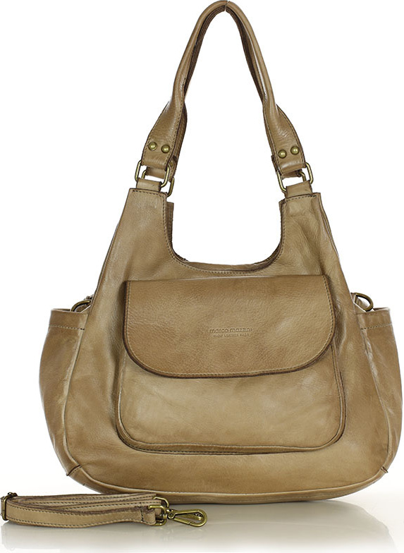 MARCO MAZZINI Béžová retro kabelka (v154b) Veľkosť: ONE SIZE