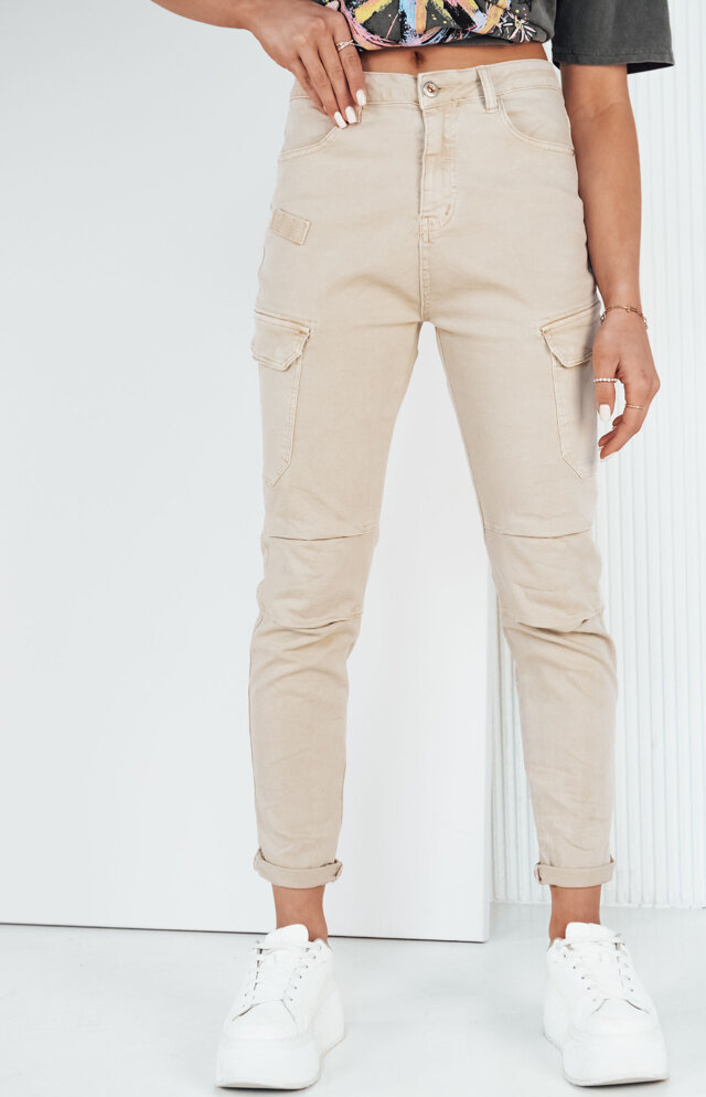 Béžové cargo nohavice LUZAGRES UY1918 Veľkosť: XL