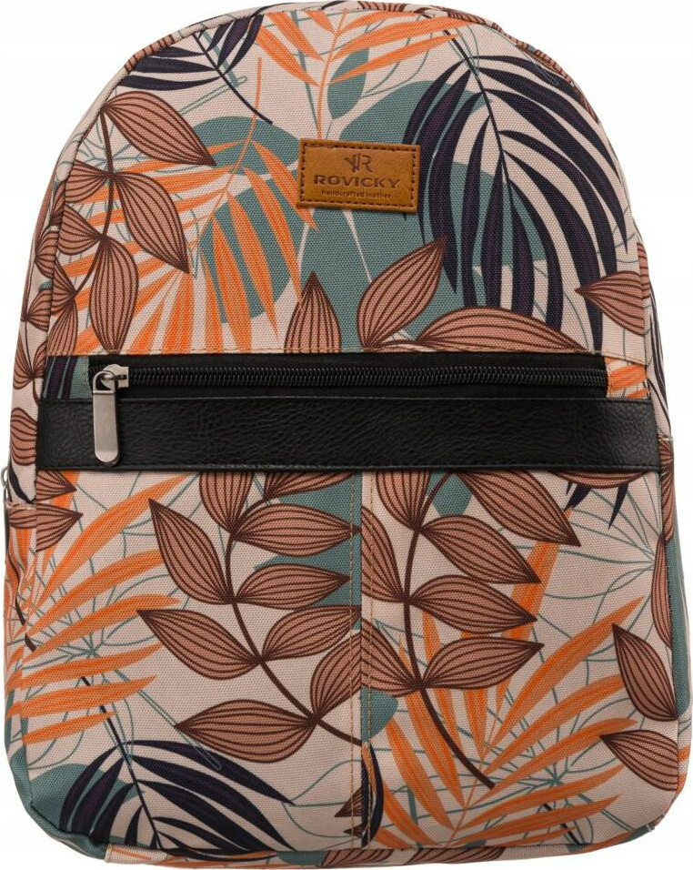 Mestský batoh so vzorom listov Rovicky R-PL15601 Veľkosť: ONE SIZE