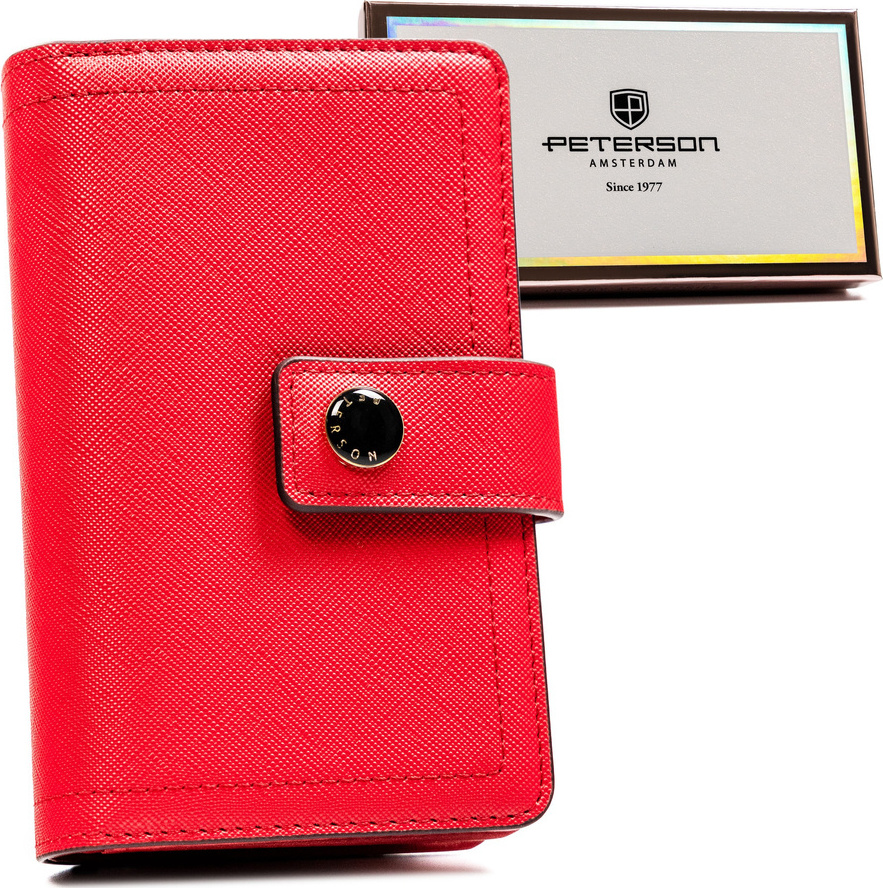 Peterson Červená stredná peňaženka Y509 [DH] PTN 002-SAF Veľkosť: ONE SIZE