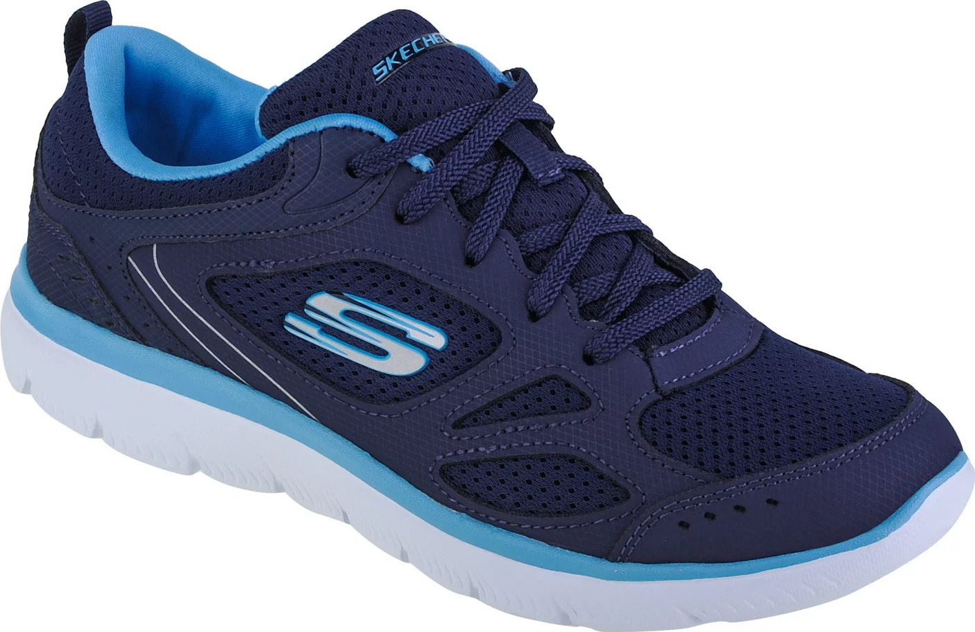 Tmavomodré dámske tenisky Skechers Summits Suited 12982-NVBL Veľkosť: 37