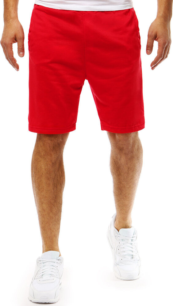 Červené basic teplákové šortky SX2389 Veľkosť: 2XL