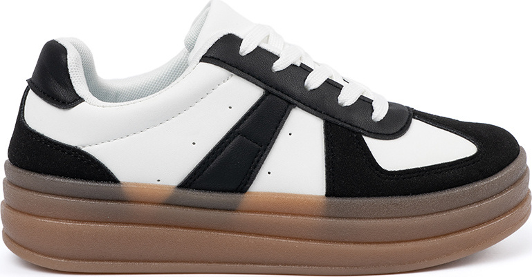 Čierno-biele dámske sneakersy X3032B Veľkosť: 37