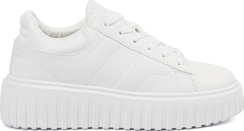 Biele dámske tenisky na platforme YY-111W Veľkosť: 40