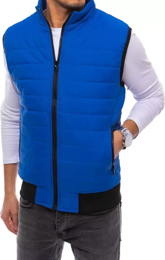 Modrá pánska prešívaná vesta TX4017 Veľkosť: M