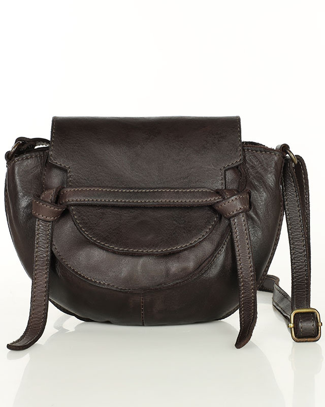 Marco Mazzini hnedá kožená crossbody kabelka v82c Veľkosť: ONE SIZE