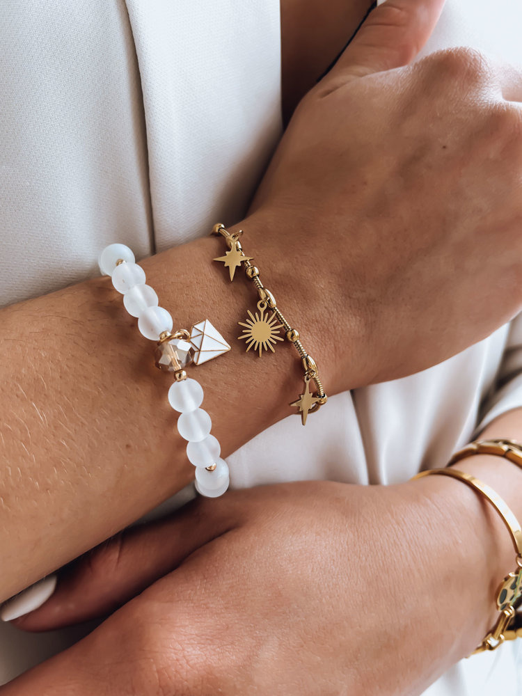 Zlatý náramok s príveskami UNIVERSUM LY0094 Veľkosť: ONE SIZE