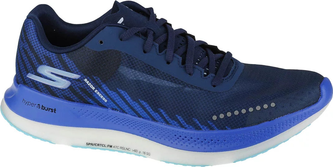 Tmavomodré dámske tenisky Skechers Go Run-Razor Excess 172004-BKBL Veľkosť: 38