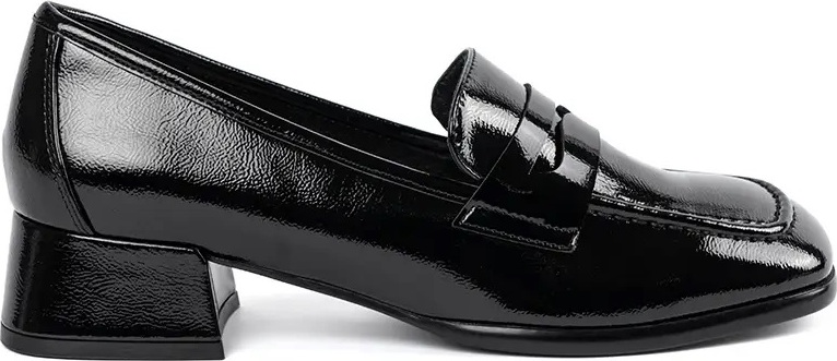 Černé dámské lakované polobotky PB238B/LAK Veľkosť: 36