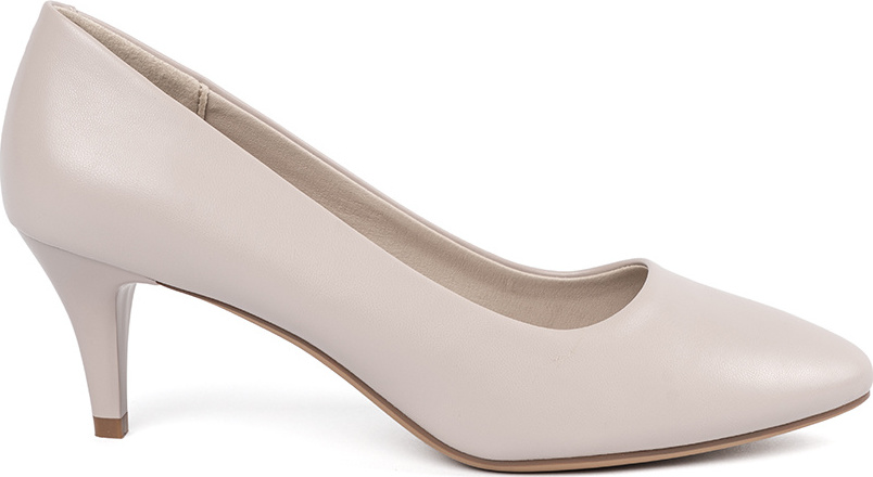 Světle šedé klasické dámské lodičky Sergio Leone, podpatek 6,5 cm 1379-JG Veľkosť: 36