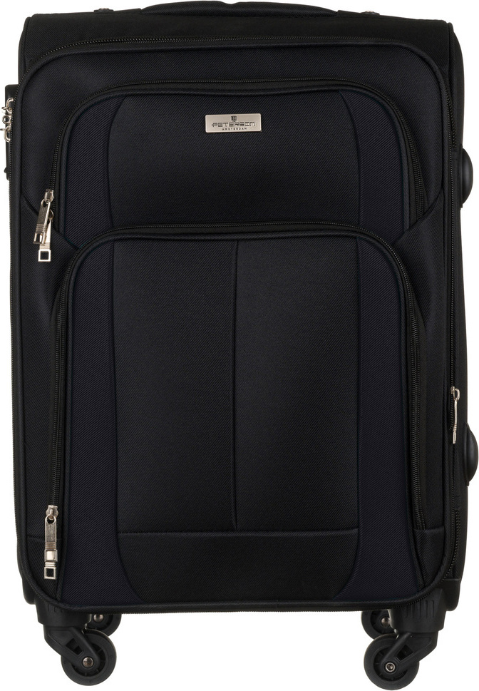 Peterson čierny textilný kufor veľ. S PTN 5209-S Veľkosť: S