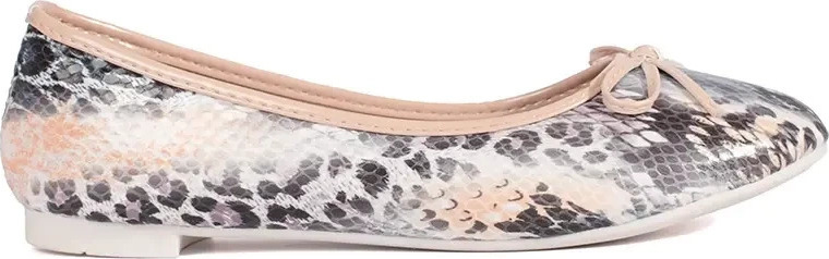 Ploché dámské baleríny s hadím vzorem Q15-14BE Veľkosť: 36