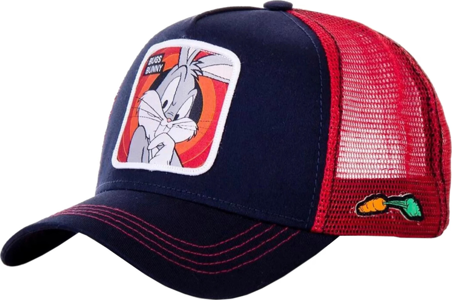 Modro-červená pánská kšiltovka Capslab Bunny Looney Tunes Trucker Cap CL-LOO-1-BUN5 Veľkosť: ONE SIZE