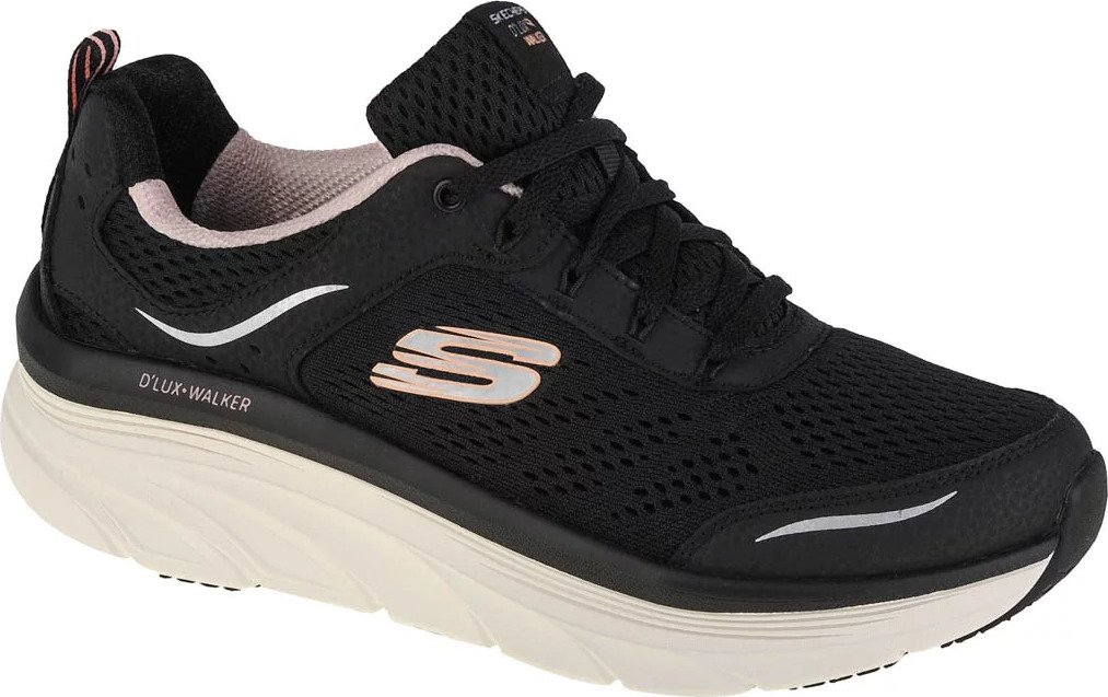 Čierne dámske tenisky Skechers D'Lux Walker - Infinite Motion 149023-BKPK Veľkosť: 37