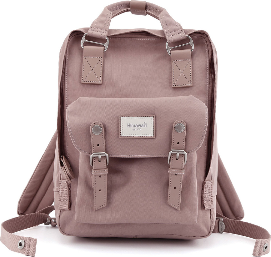 Tmavoružový priestranný, mestský batoh s priehradkou pre notebook - Himawari 188L-81 Veľkosť: ONE SIZE