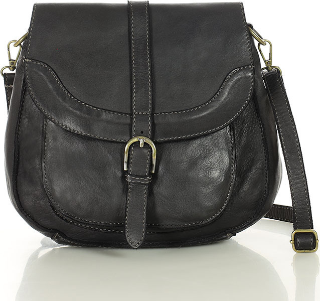 MARCO MAZZINI Černá dámská vintage retro kabelka přes rameno (v253a) Veľkosť: ONE SIZE