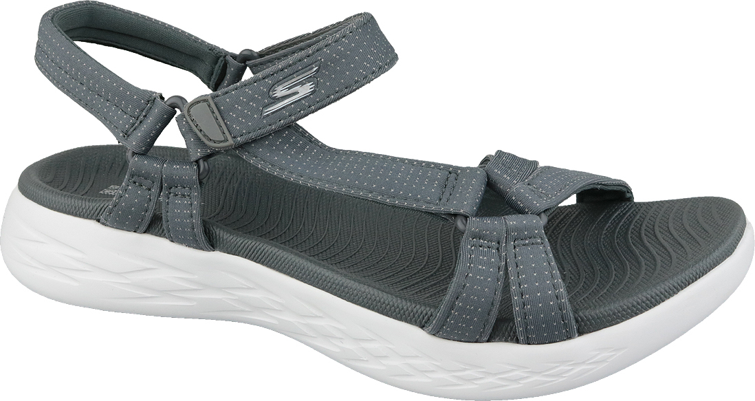 Sivé dámske sandále Skechers On The Go 600 15316-CHAR Veľkosť: 41