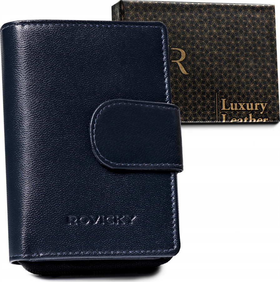 Rovicky Tmavomodrá peňaženka so zapínaním V310 R-RD-41-GCL Veľkosť: ONE SIZE