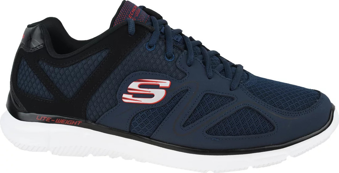 Čierno-modré pánske tenisky Skechers Verse Flash Point 58350-NVBK Veľkosť: 44