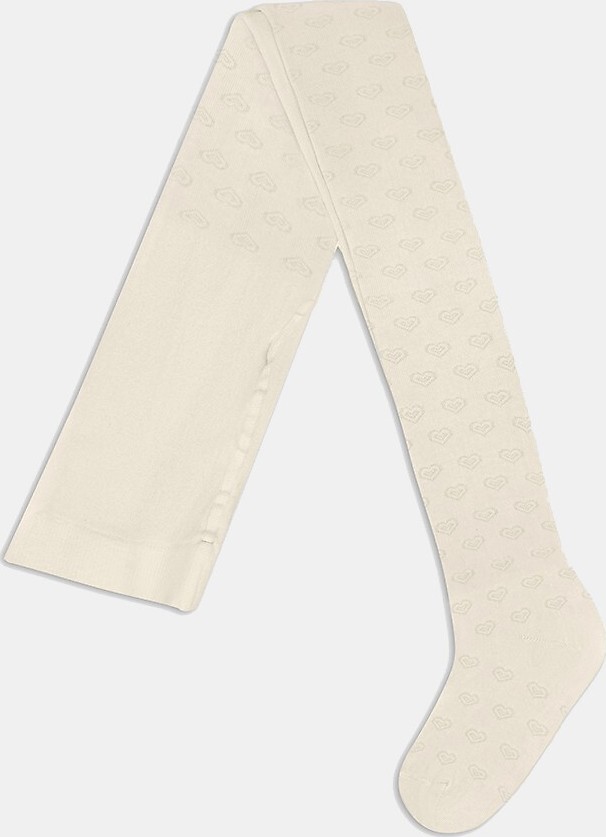 Dívčí punčocháče Gatta se srdíčky U28.A60 W002 Soft Fashion 92-122 Veľkosť: 116/122, Barva: smotanová