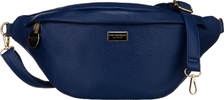 Peterson Tmavě modrá dámská koženková ledvinka PTN SSY-2-F19 Veľkosť: ONE SIZE