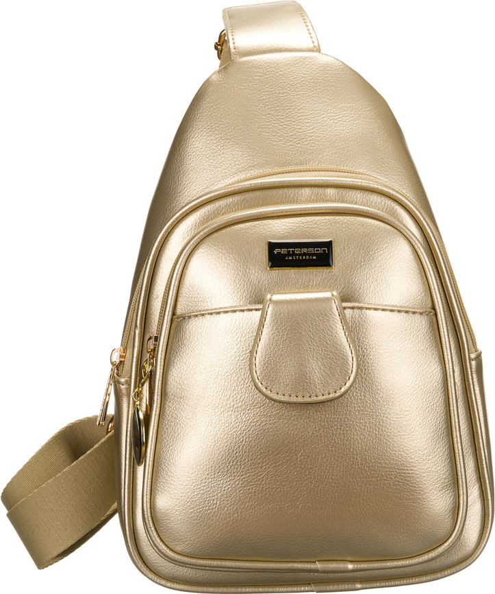 Peterson Sportovní dámská zlatá kabelka přes rameno PTN SSY-1-PIL Veľkosť: ONE SIZE