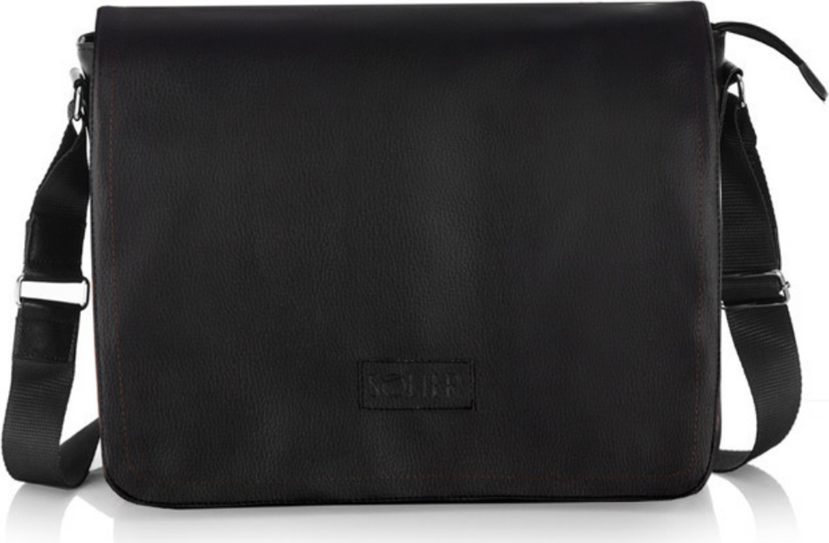 Pánska kvalitná čierna taška cez rameno S11 BLACK Veľkosť: ONE SIZE