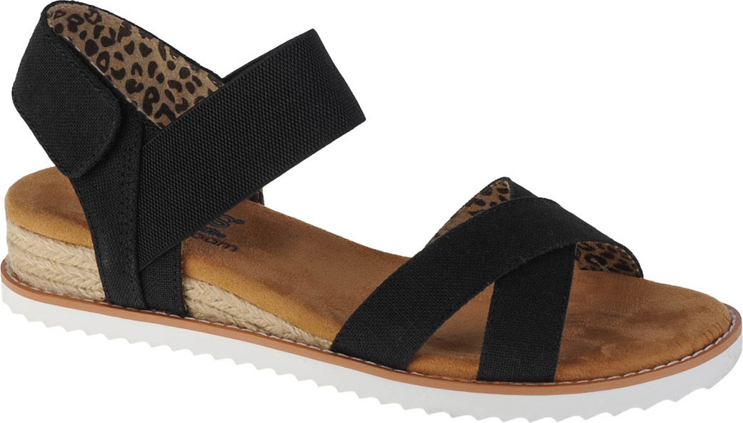Čierne dámske sandále Skechers Desert Kiss- Secret Picnic 33386-BLK Veľkosť: 38