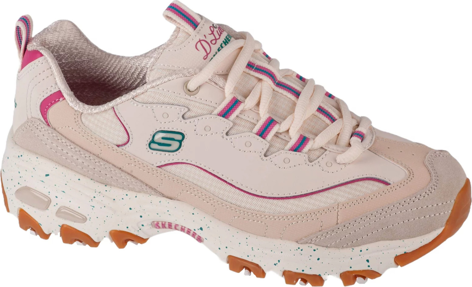 Béžové tenisky na platforme Skechers D'Lites - Bold Views 149589-NMLT Veľkosť: 36