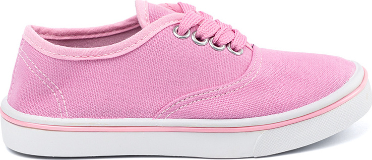 Svetloružové detské plátené tenisky C1459-24P Veľkosť: 35