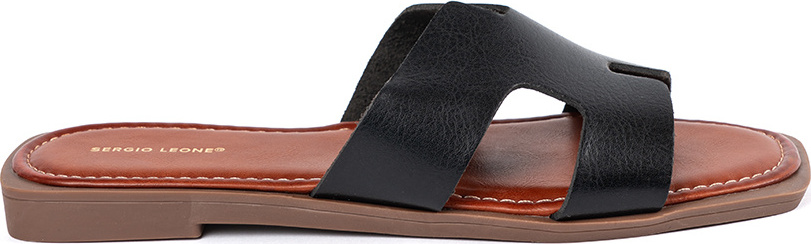 Čierne dámske nazuváky s hranatou špičkou SK091H-B Veľkosť: 36