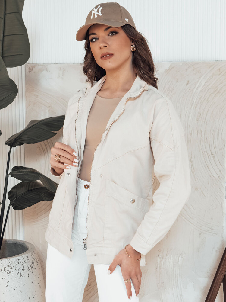 Smotanová prechodová bunda BERENICES TY4309 Veľkosť: M