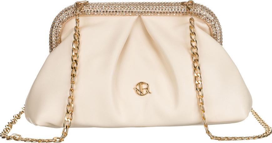 Rovicky Béžová dámska listová kabelka na retiazke R-XS020 Veľkosť: ONE SIZE