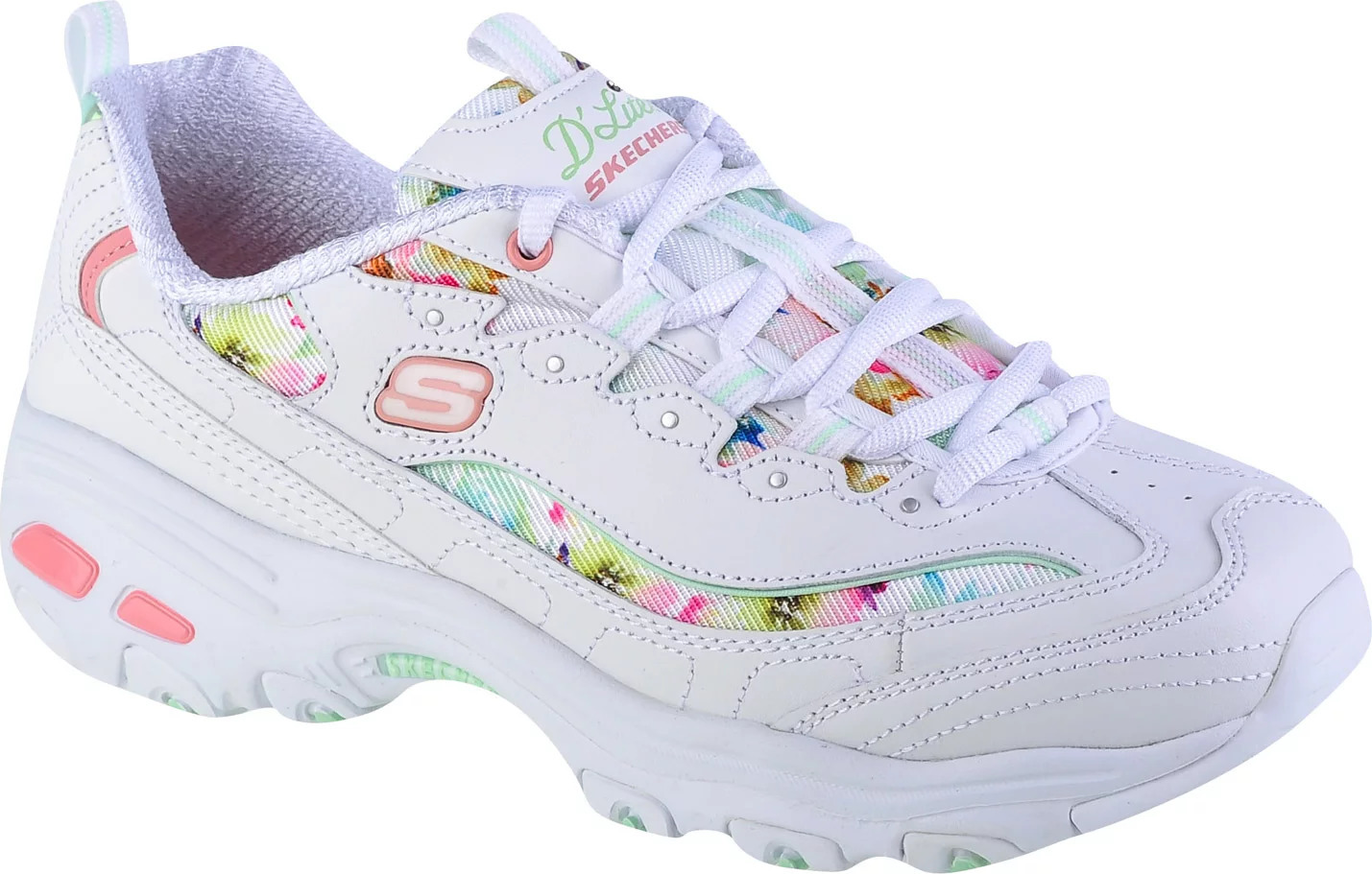 Biele sneakersy Skechers D'Lites-Blooming Fields 149794-WMLT Veľkosť: 36