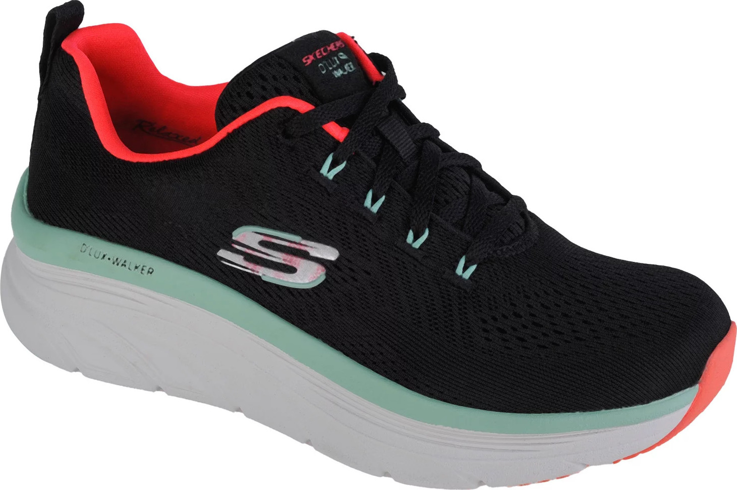 Čierne športové tenisky Skechers D'Lux Walker - Fresh Finesse 149368-BKMN Veľkosť: 41