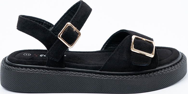 Čierne dámske sandále so sponou JH533P-B Veľkosť: 37