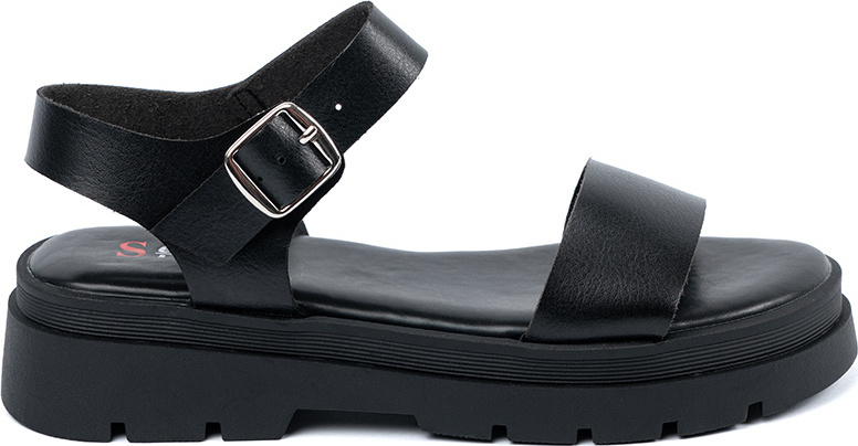 Čierne dámske sandále na platforme AI17B Veľkosť: 37