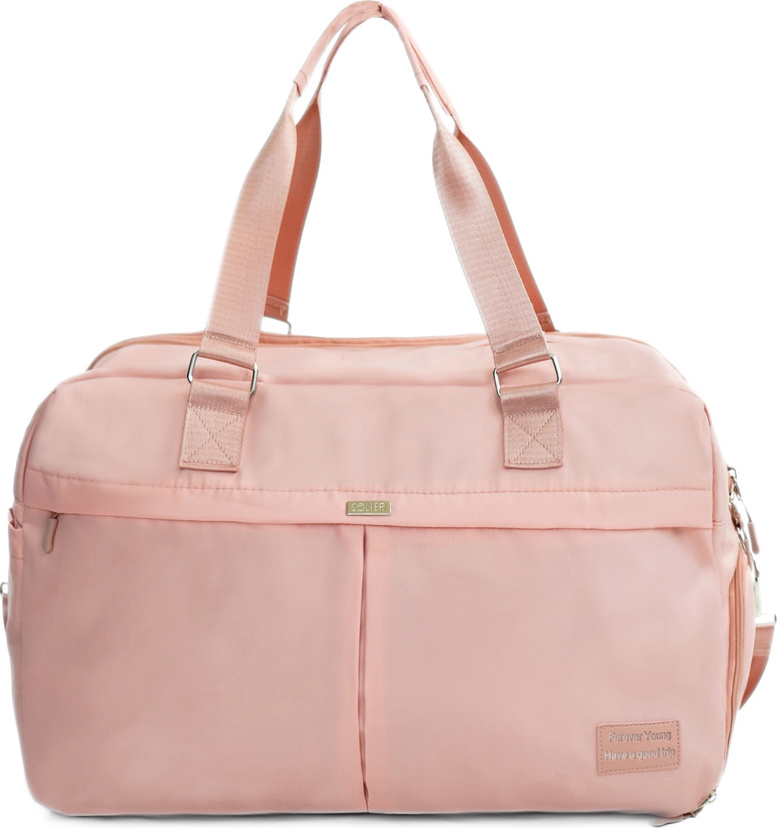 Svetloružová cestovná taška Solier VEA SM04 VEA Light Pink Veľkosť: ONE SIZE