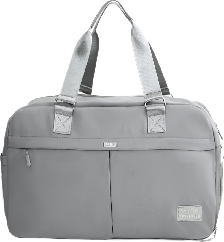 Šedá cestovná taška Solier VEA SM04 VEA Grey Veľkosť: ONE SIZE