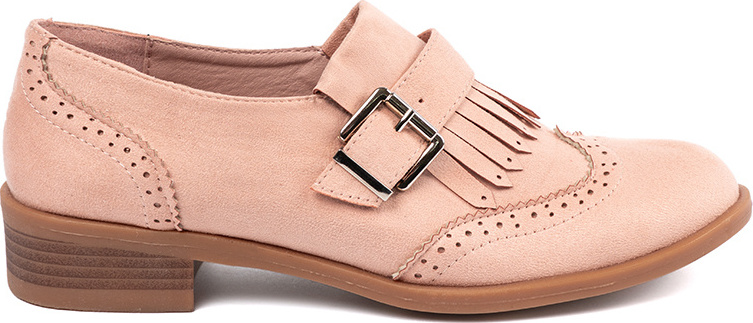 Ružové dámske semišové loafersy NC137P Veľkosť: 38
