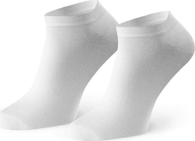 Biele dámske bambusové členkové ponožky Art. 094 AD14, WHITE Veľkosť: 38/40