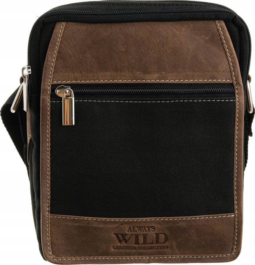 Always Wild Hnedo-čierna messenger taška [DH] 251-MHC Veľkosť: ONE SIZE