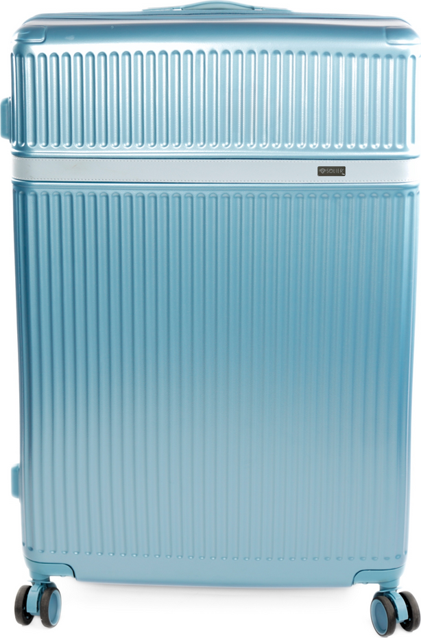 Modrý veľký pevný cestovný kufor Solier Nokiro XXL NOKIRO STL976 PINK BLUE 32' XXL Veľkosť: XXL