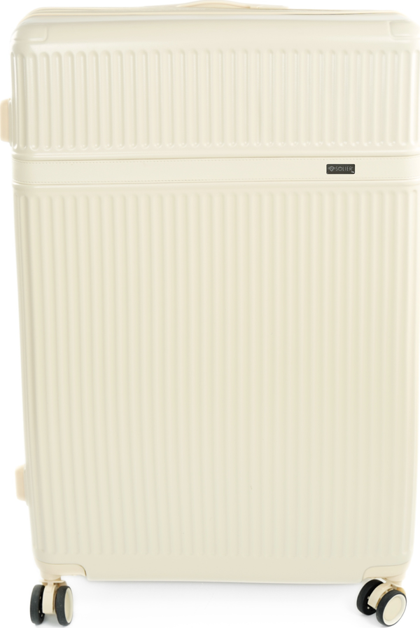 Svetlobéžový veľký pevný cestovný kufor Solier Nokiro XXL NOKIRO STL976 BEIGE 32' XXL Veľkosť: XXL
