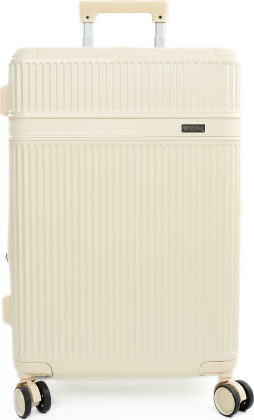 Svetlobéžový kabínový kufor Solier Nokiro 55x45x25 NOKIRO STL976 BEIGE 20' S Veľkosť: S