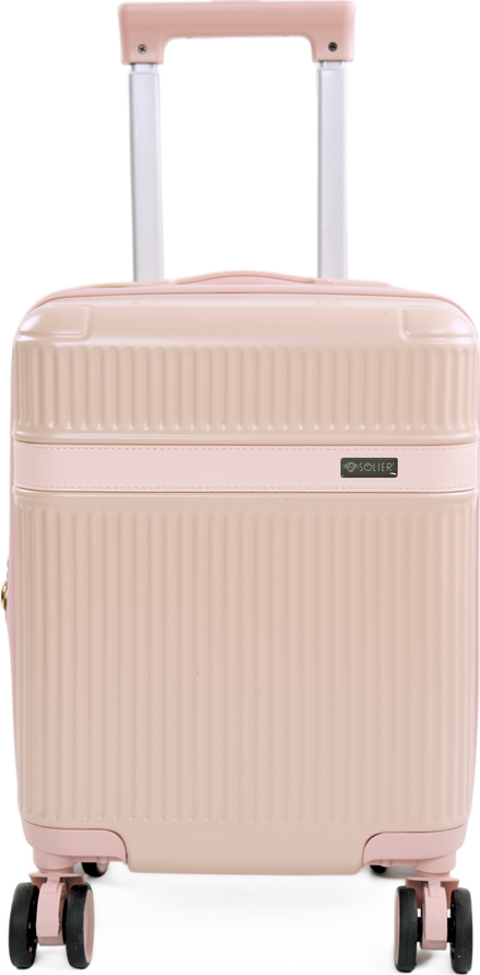 Púdrový malý príručný kufor Solier Nokiro NOKIRO STL976 PINK 16' XS Veľkosť: XS