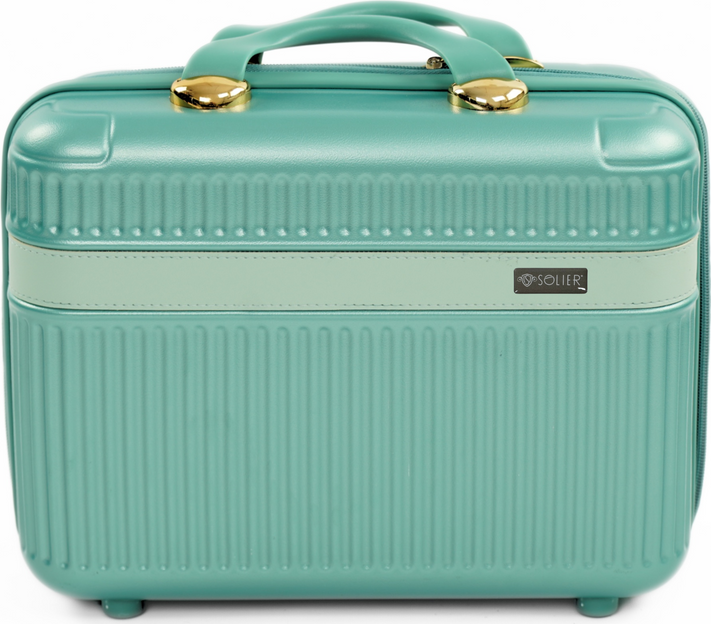 Tyrkysový malý cestovný kufrík NOKIRO STL976 PINK GREEN 14' Veľkosť: Kosmetický kufor