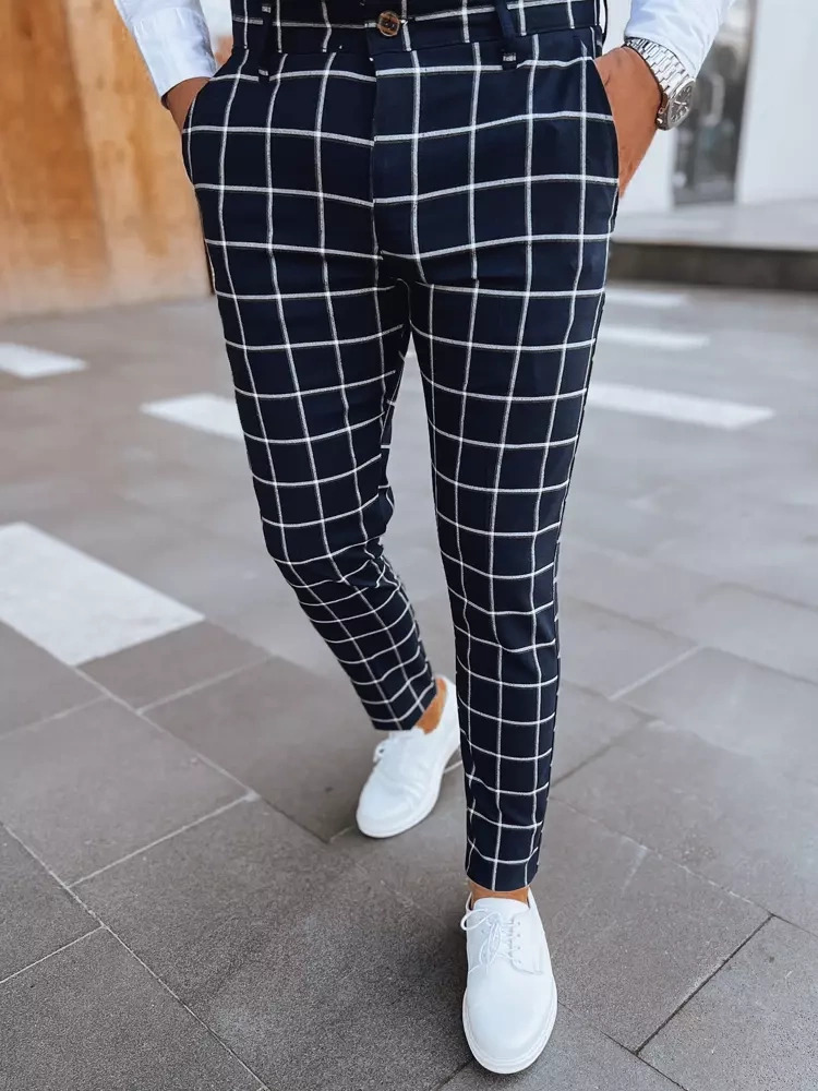 Tmavomodré pánske chino nohavice UX3952 Veľkosť: 33