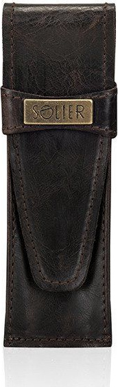 Pánske kožené púzdro na pero SOLIER SA12 DARK BROWN Veľkosť: ONE SIZE